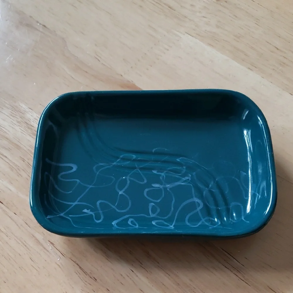 Teal Green Bathroom Soap Dish